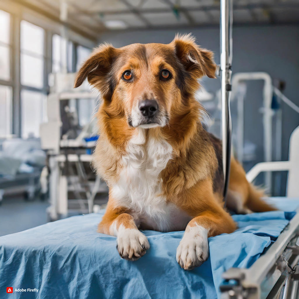 Firefly cane triste su un lettino di ospedale per la soppressione